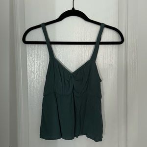 Teal Scrunch Tank Top (small)